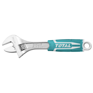 6" Adjustable wrench with rubber handle