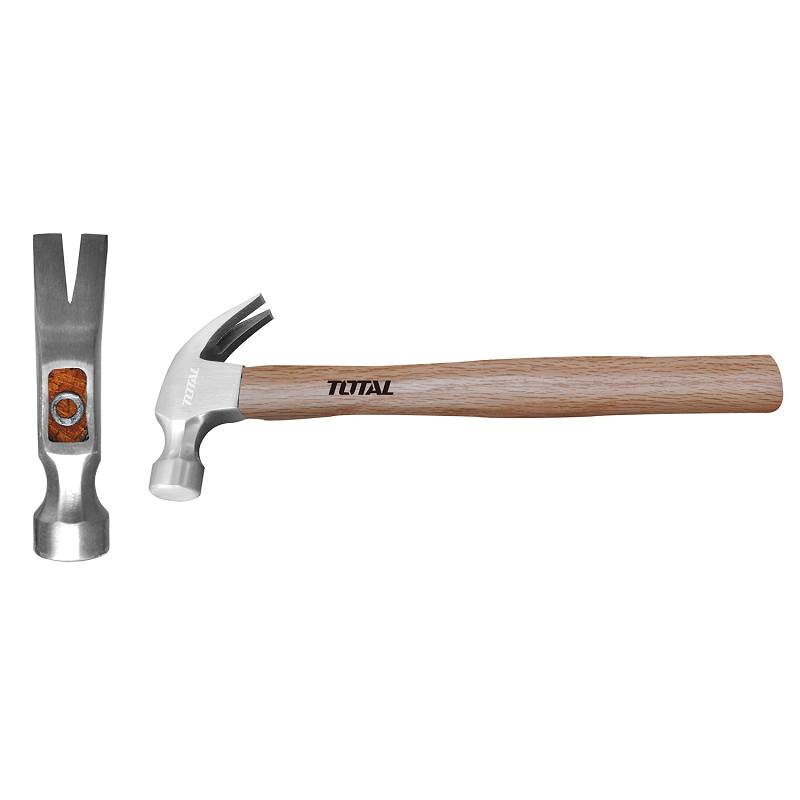 16Oz Claw hammer Wooden Handle, Weight: 16oz/450g, carbon steel Drop-forged Heat treatment.