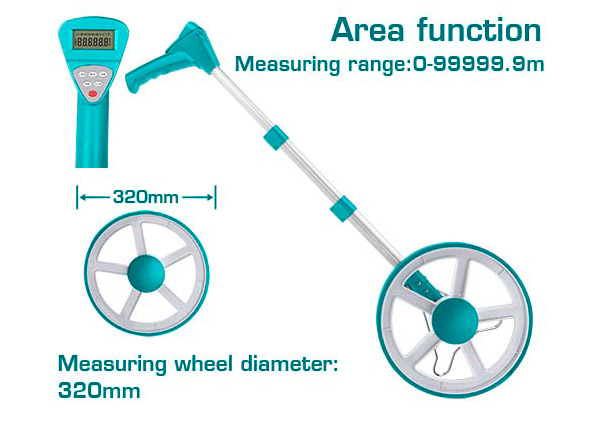 Digital display measuring wheel